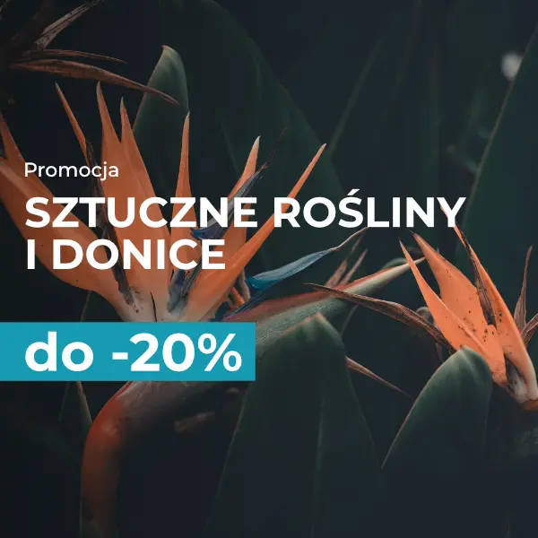 Sztuczne rośliny dekoracyjne i donice ogrodowe